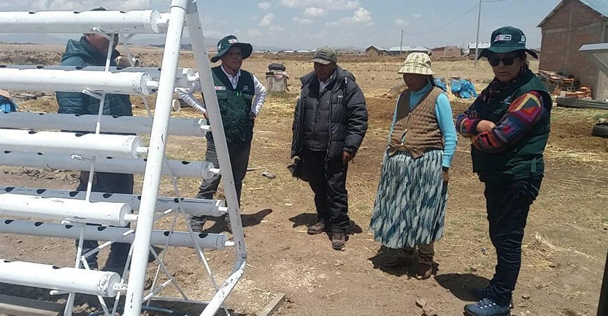 nstalación de módulos hidropónicos en el sur del país 