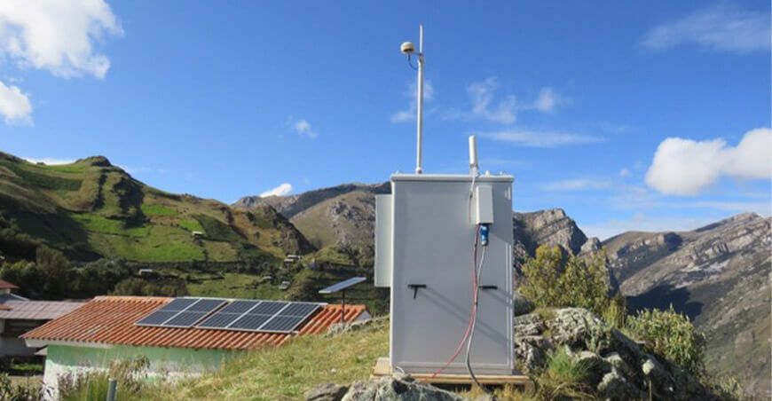 : instalan estación de monitoreo de calidad del aire que funciona con paneles solares