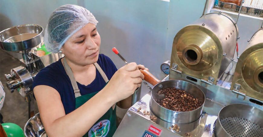 laboratorio de análisis de café
