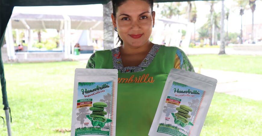 Leticia Gonzales del Águila creadora galletas Huambrilla Loreto