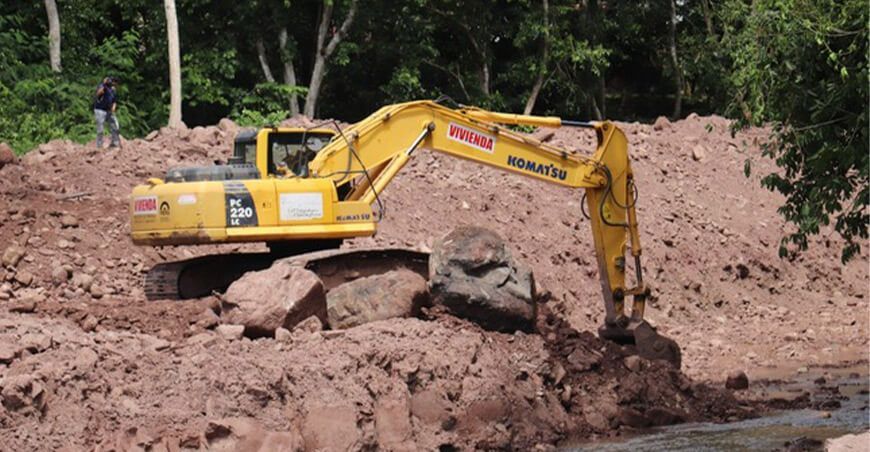 San Martín: realizan trabajos de prevención en la quebrada Shitarayacu ante proximidad de lluvias