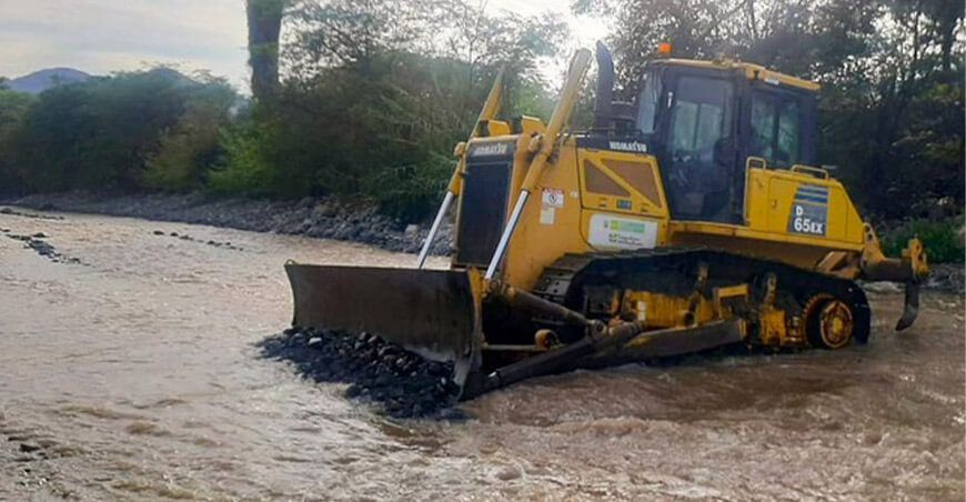 culminó la descolmatación de un tercer tramo del río Palpa