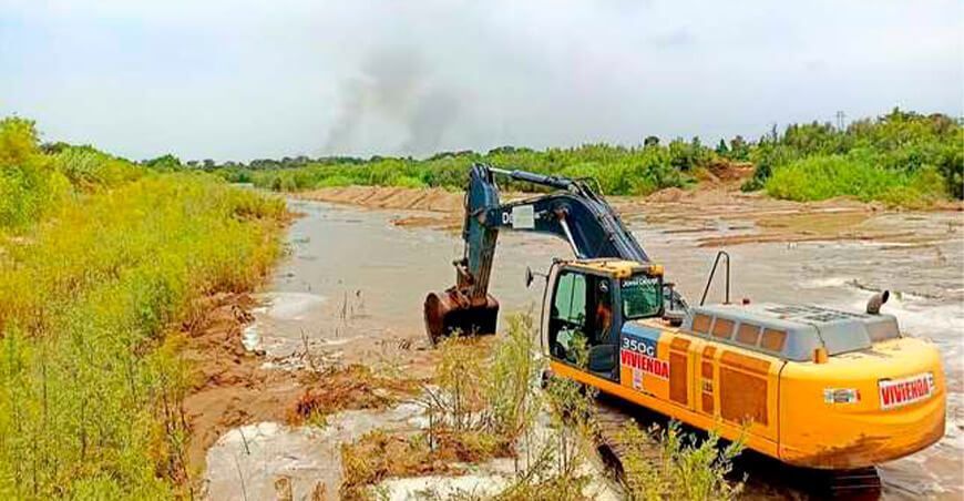 Lambayeque: inician trabajos de descolmatación del río Reque-Chancay