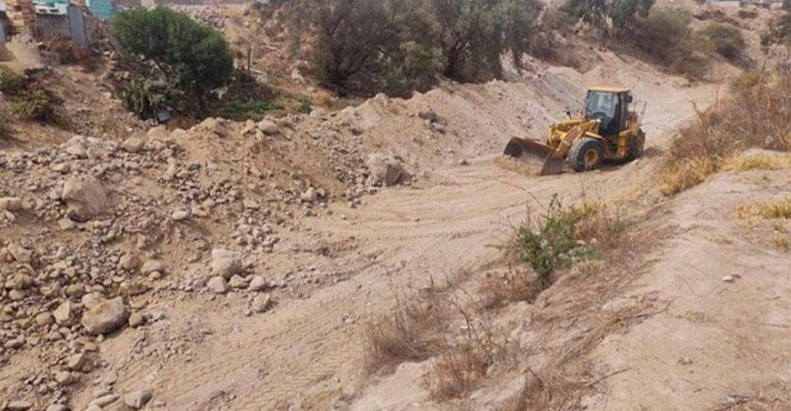 Arequipa: culminan limpieza de torrentera Mampia, en Mollebaya