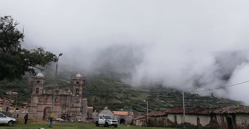 Lluvia en la sierra del Perú