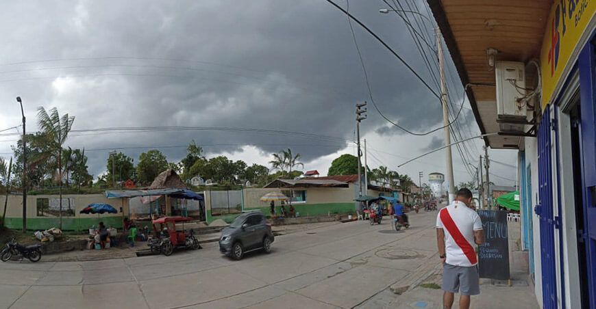 Lluvia en la selva peruana