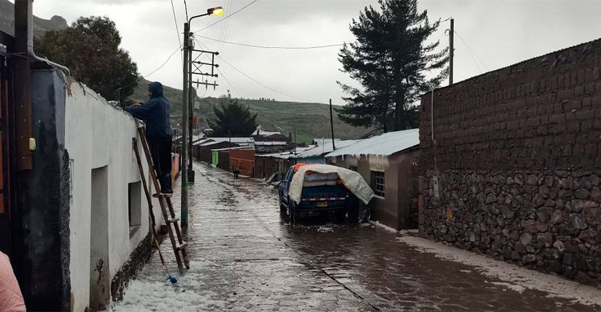 lluvia en la sierra Perú