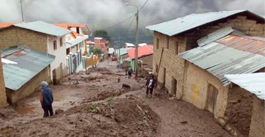 Lluvias en la sierra del Perú