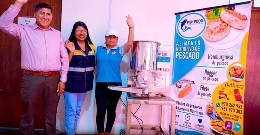 entregan máquinas para el procesamiento de nuggets y hamburguesas de trucha de Tacna