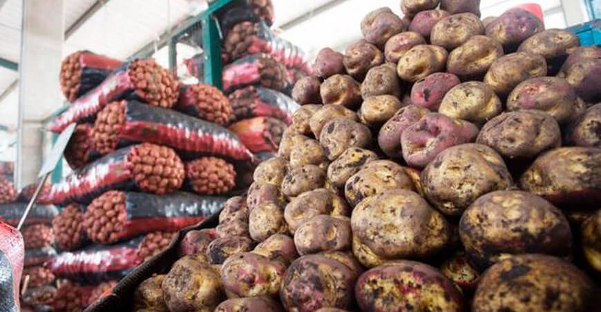 abastecimiento de papa en el Mercado Mayorista de Lima