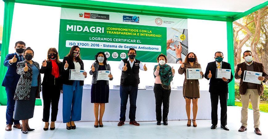 Midagri recibió certificación ISO