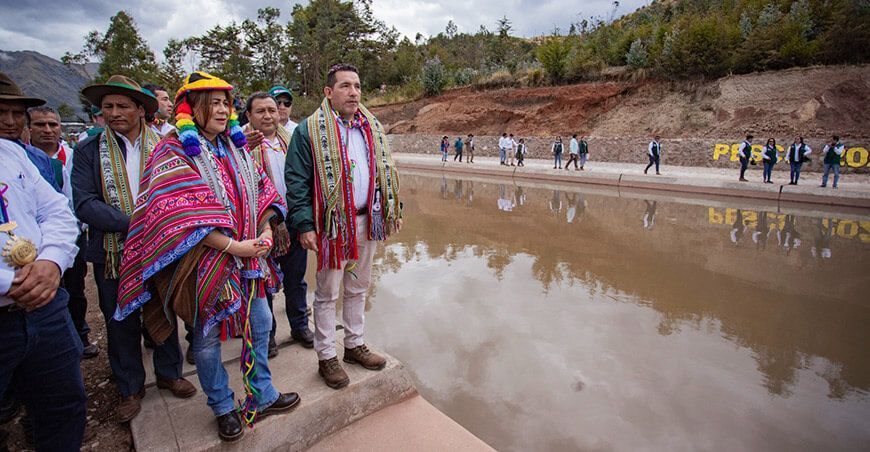 Midagri inaugura sistema de riego Pampaconga con inversión de S/12 millones en Cusco Perú
