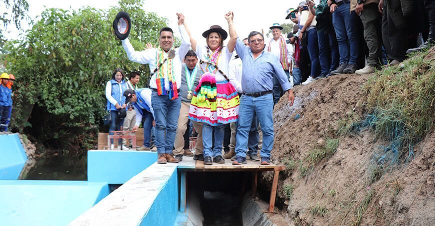 Inauguran proyecto de riego para impulsar actividades agrícolas en Apurímac