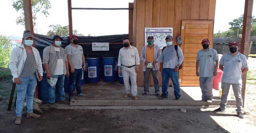 Módulo de biofertilizante para café