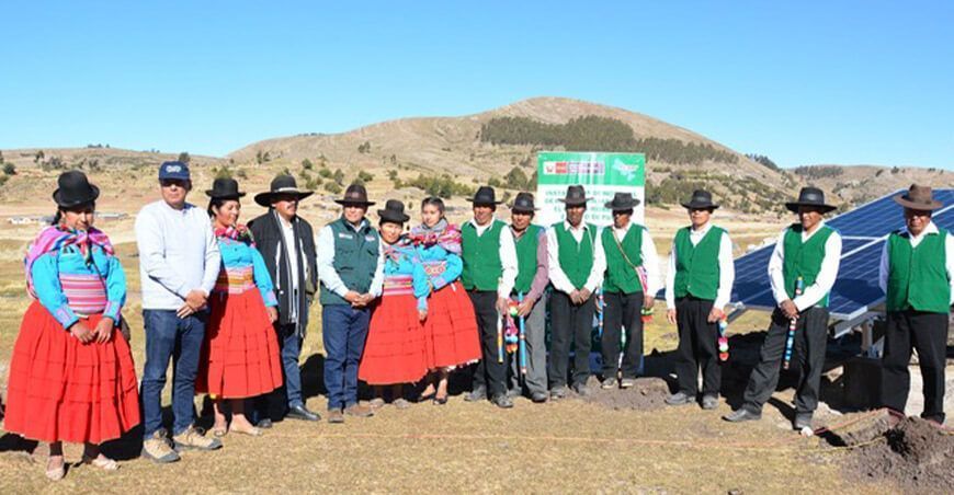 Instalan primer módulo de riego familiar en la comunidad de Churo en Puno