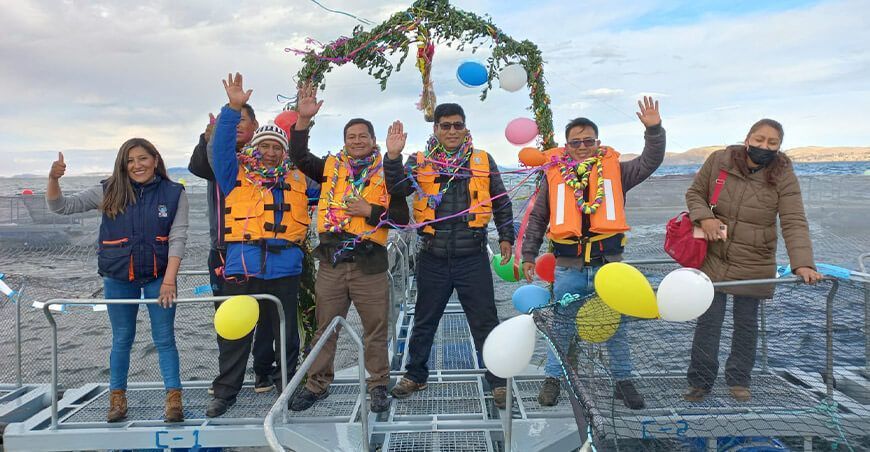 Módulos de crianza de truchas Puno