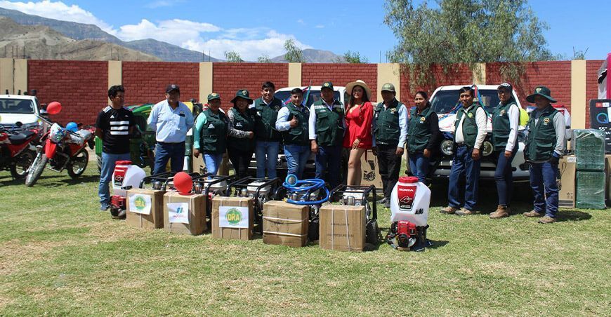 Implementan agencias agrarias de Moquegua con vehículos, equipos agropecuarios e informáticos