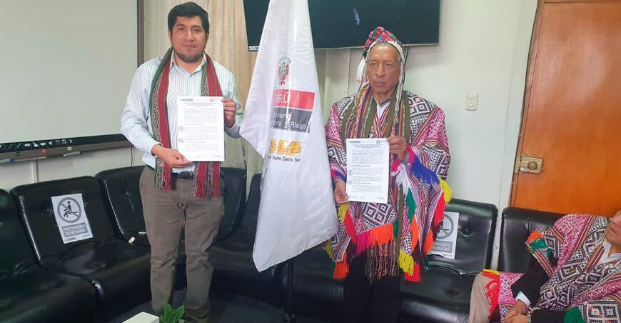 Municipalidad de Pisac y PESCS firman convenio para ejecutar proyectos productivos