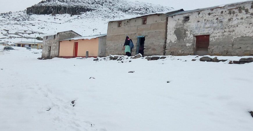 descenso de temperatura frío sierra Perú