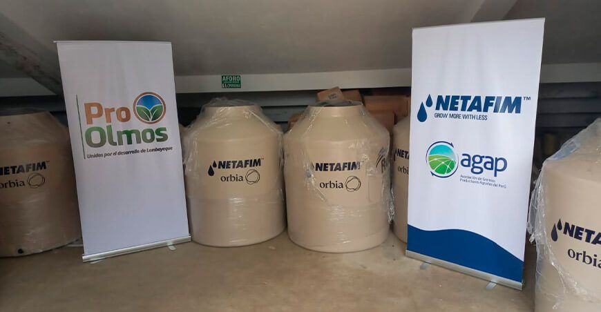 Netafim dona tanques