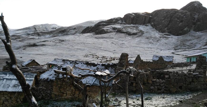 nevada y granizada en la sierra Perú