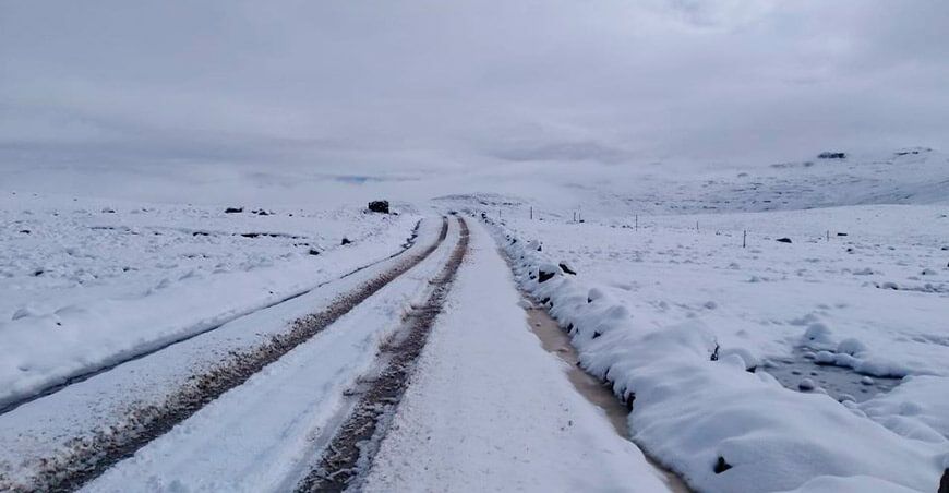 nevada y heladas en la sierra Perú