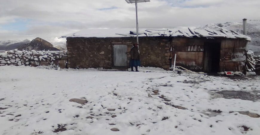 nevada heladas sierra Perú