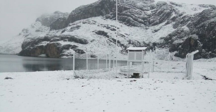 nieve y granizo en la sierra Perú