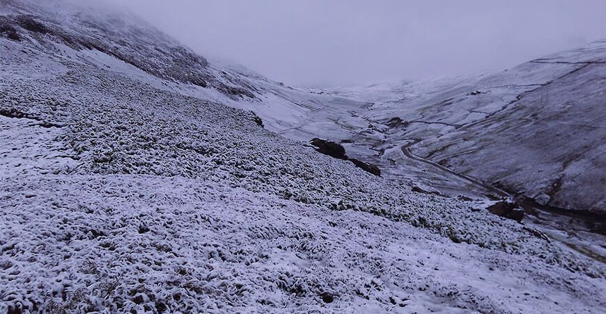 nieve y granizo de la sierra Perú