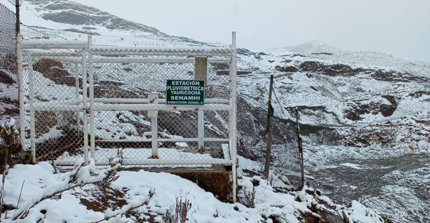nieve y granizo sierra Perú