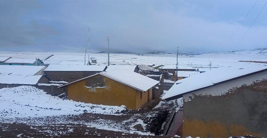 nieve y granizo sierra Perú