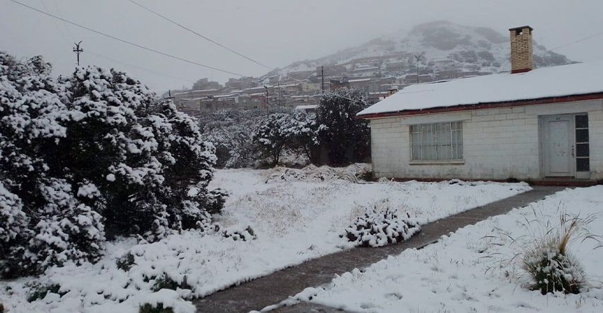 nieve y granizo en la sierra Perú