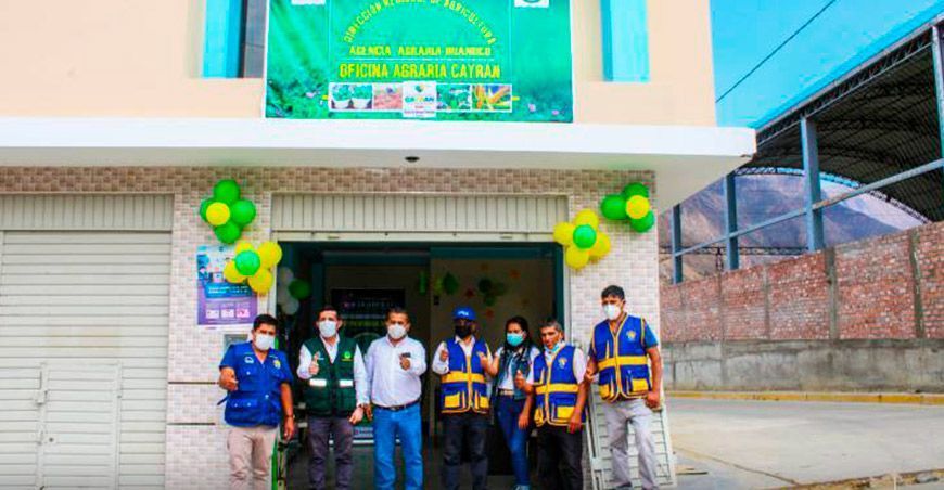 Aperturan oficina agraria en el distrito Cayrán