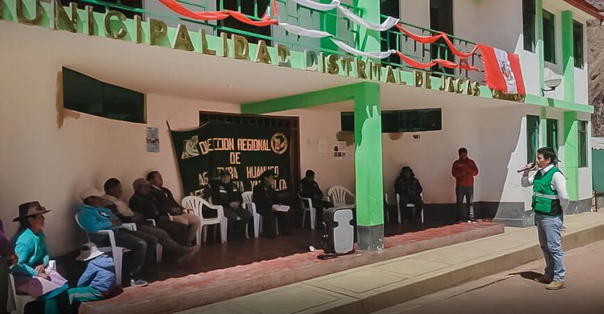 Inauguran nueva oficina agraria en Jacas Chico en Huánuco Perú