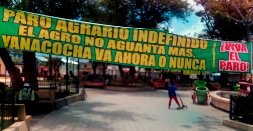 Se viene el primer paro multiprovincial agrario en el Valle del Mantaro