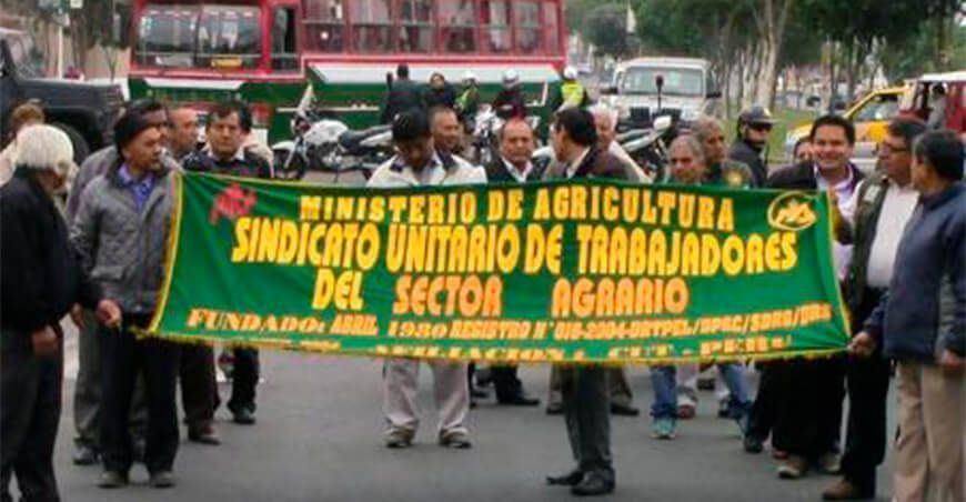Los trabajadores de Agro Rural del Sinatrama denuncian que hace más de 20 años reciben menos de la mitad de remuneración que sus pares del Senasa, Serfor y ANA