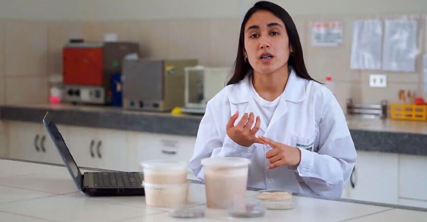 Helado de quinua con probióticos 
