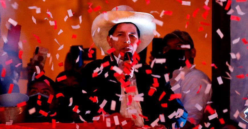 proclamación de Pedro Castillo como presidente del Perú