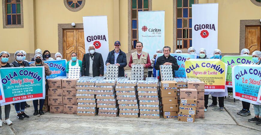 Leche Gloria donó un millón de vasos de leche a familias de zonas vulnerables