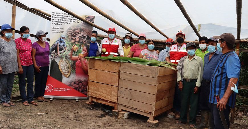 Con estos implementos se busca fortalecer la cadena productiva y competitividad de los granos de cacao
