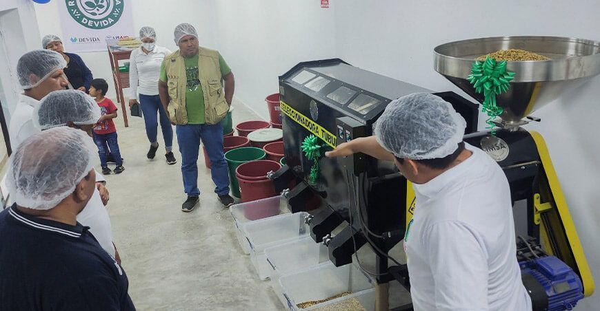 módulo de transformación de café Huánuco Perú