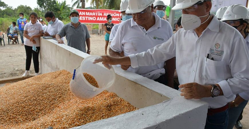 Entregan planta secadora de maíz amarillo duro en San Martín