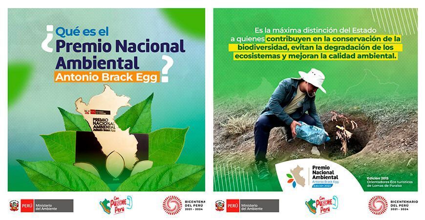 Premio Nacional Ambiental Antonio Brack Egg 2023
