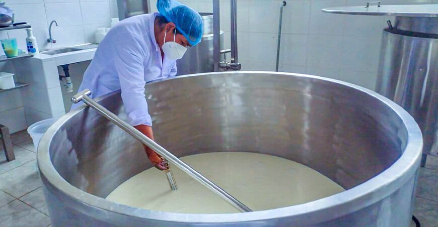 producción de leche derivados lácteos Perú