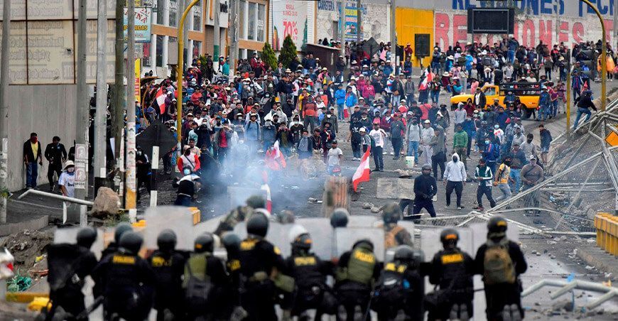manifestaciones paros toma de Lima