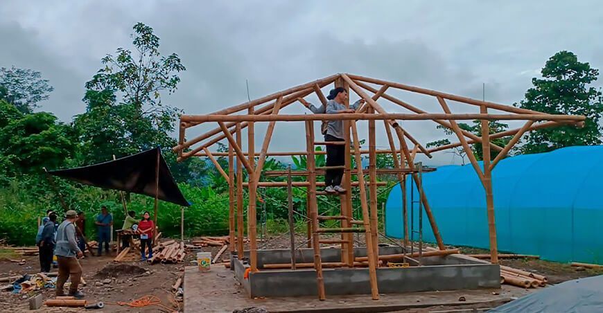 Provraem imparte capacitación en construcción de viviendas con bambú Perú