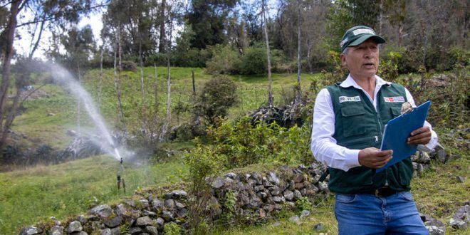 Inauguran proyecto de riego Ongoy para 80 hectáreas de irrigación Apurímac Provraem Perú