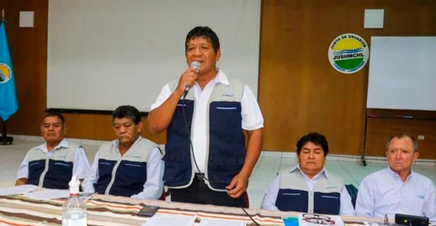 presidente de la Junta del Valle Chancay -Lambayeque, Ramón Ríos Asenjo