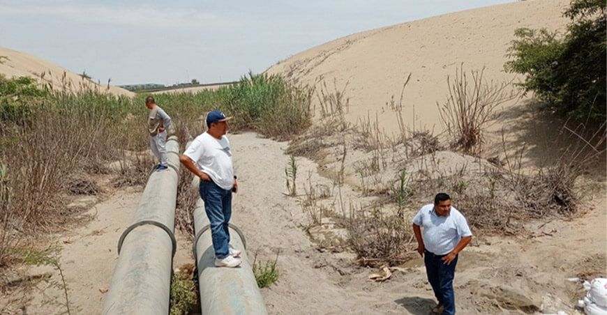 Inician labores de recarga artificial de pozas de infiltración en Villacurí en Ica