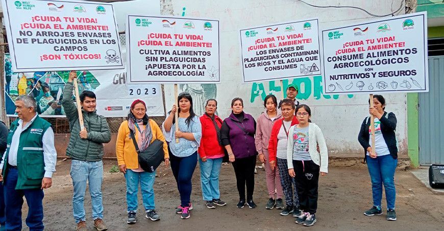 Senasa y voluntarios recogieron envases de plaguicidas agrícolas en el valle Chillón
